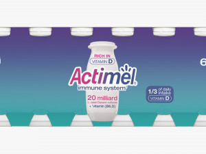 Danone Actimel Bottles 12-Pack Modello 3D