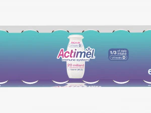 Danone Actimel Bottles 12-Pack 3D Model