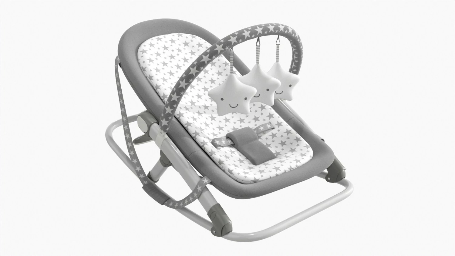 Fold Rocker With Toys 3D Model .c4d .max .obj .3ds .fbx .stl .blend