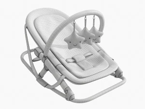 Fold Rocker With Toys 3D Model