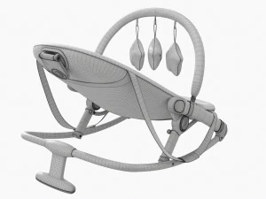 Fold Rocker With Toys 3D Model