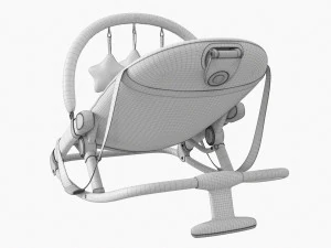 Fold Rocker With Toys 3D Model