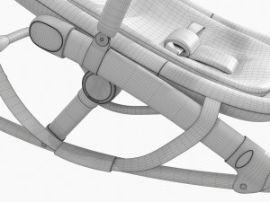 Fold Rocker With Toys 3D Модель