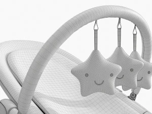 Fold Rocker With Toys 3D Model