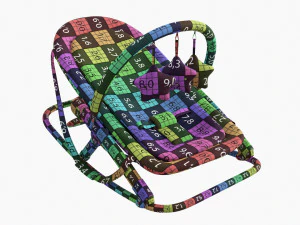 Fold Rocker With Toys 3D Model
