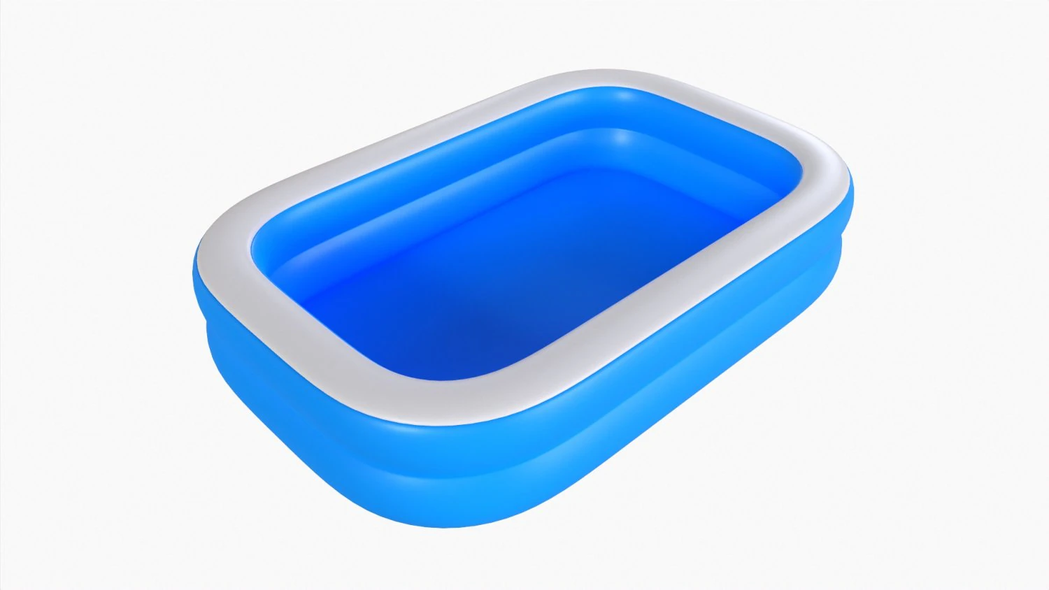 Inflatable Family Water Pool 02 3D Model .c4d .max .obj .3ds .fbx .stl .blend 