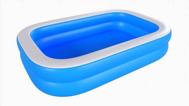Inflatable Family Water Pool 02 3D in 3DExport