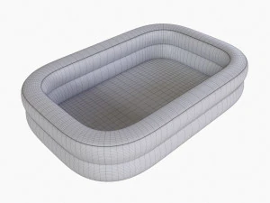 Inflatable Family Water Pool 02 3D Model