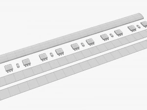 Striscia LED Modello 3D