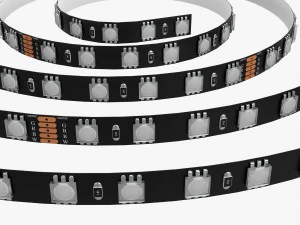 Rotolo di strisce LED Modello 3D