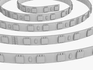 Rotolo di strisce LED Modello 3D