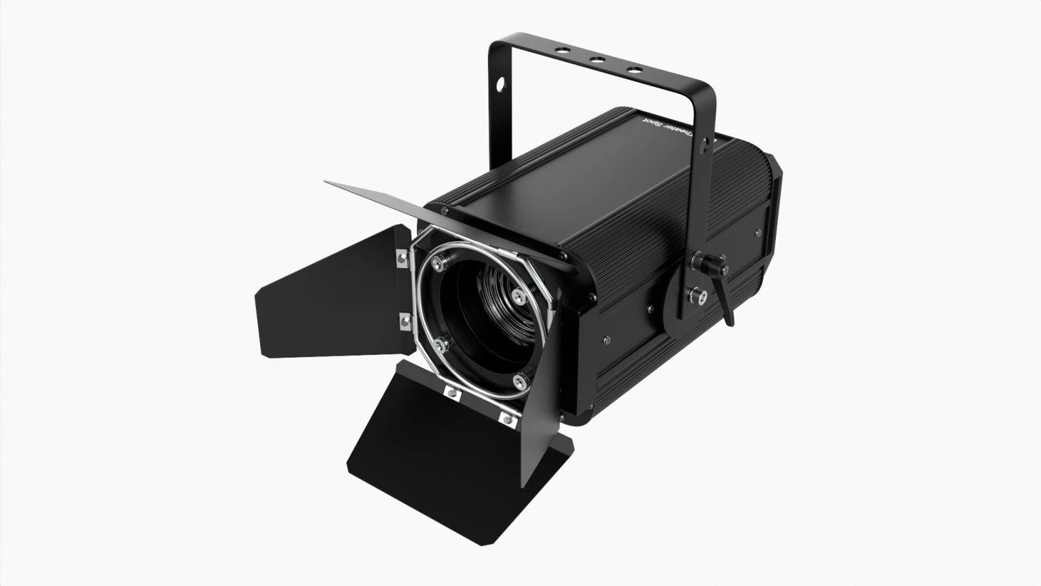 Led Theatre Spotlight 3D Model .c4d .max .obj .3ds .fbx .stl .blend 
