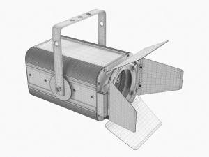 Led Theatre Spotlight 3D Model