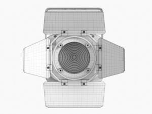 Led Theatre Spotlight 3D Model