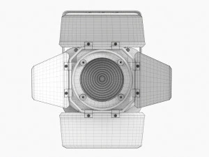 Led Theatre Spotlight 3D Model