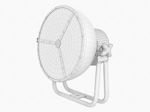 Led Vintage Spotlight 3D Model