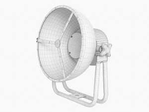 Led Vintage Spotlight 3D Model