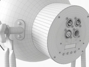 Led Vintage Spotlight 3D Model
