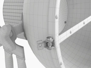 Led Vintage Spotlight 3D Model