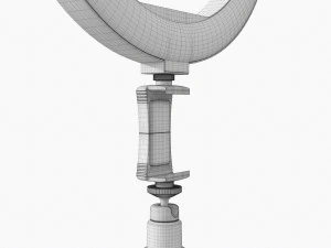 Live Streaming Tripod With Lamp 01 3D Model