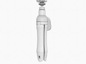 Live Streaming Tripod With Lamp 01 3D Model