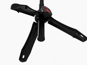 Live Streaming Tripod With Lamp 02 3D Model