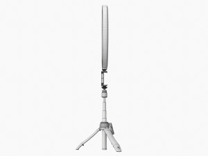 Live Streaming Tripod With Lamp 02 3D Model
