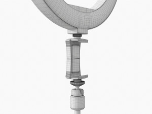 Live Streaming Tripod With Lamp 02 3D Model