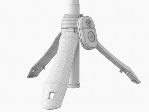 Live Streaming Tripod With Lamp 02 3D Model