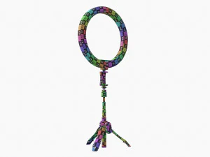 Trip&eacute; de transmiss&atilde;o ao vivo com l&acirc;mpada 02 Modelo 3D