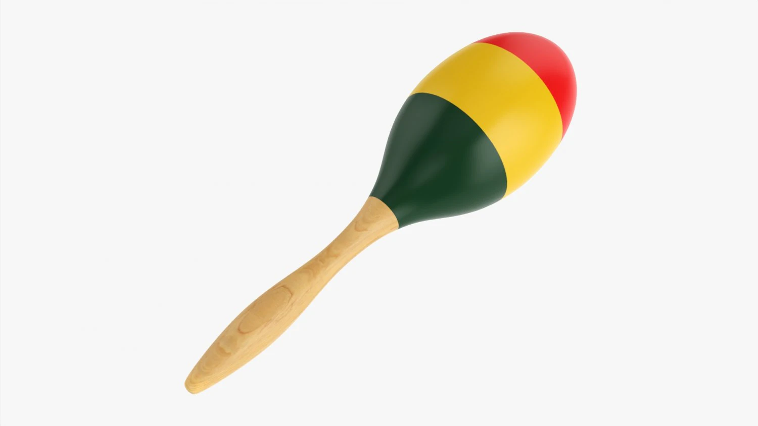 Maracas 02 Colorful 3D Model .c4d .max .obj .3ds .fbx .stl .blend
