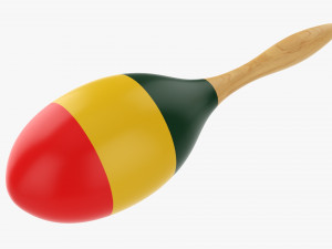 Maracas 02 Colorful 3D Model