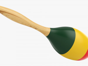 Maracas 02 Colorful 3D Model