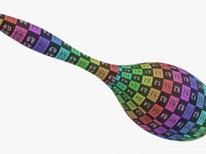 Маракаси 02 Розмальовані 3D Модель