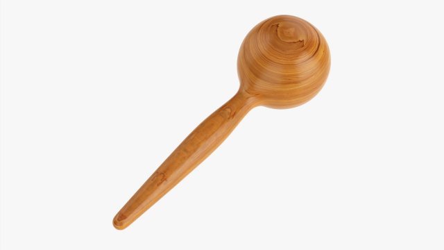 Maracas 03 American Wood 3D Model .c4d .max .obj .3ds .fbx .lwo .lw .lws