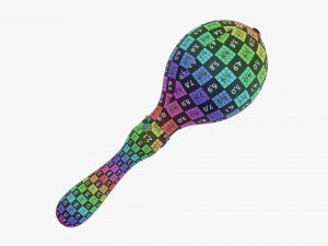 Maracas 04 Leather 3D Model