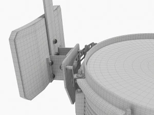 Set di rullante da marcia Modello 3D