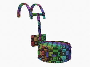 Set di rullante da marcia Modello 3D