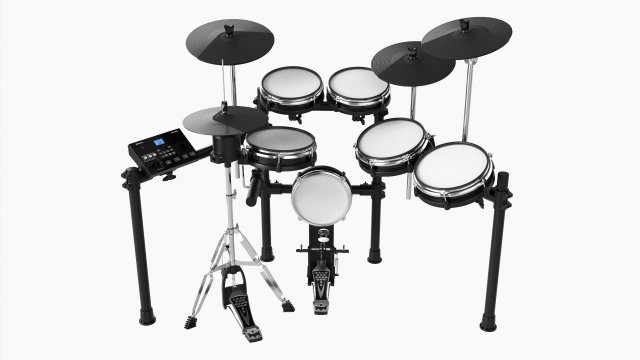 Millenium Mps-850 E-Drum Set 3D Model .c4d .max .obj .3ds .fbx .lwo .lw .lws