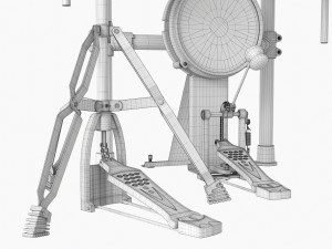 Millenium Mps-850 E-Drum Set 3D Model