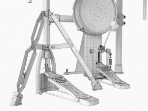Set di batteria elettronica Millenium Mps-850 Modello 3D