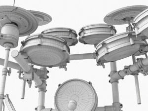 Millenium Mps-850 E-Drum Set 3D Model