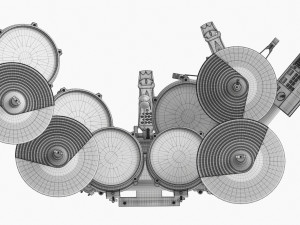 Millenium Mps-850 E-Drum Set 3D Model