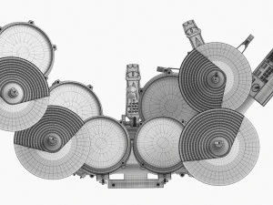 Set di batteria elettronica Millenium Mps-850 Modello 3D