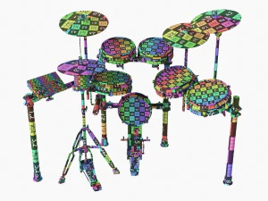 Set di batteria elettronica Millenium Mps-850 Modello 3D