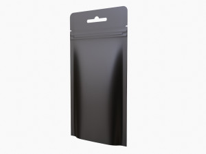 Mylar Pouch Plastic Bag Mockup 01 Modello 3D