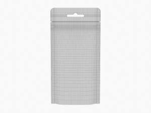 Mylar Pouch Plastic Bag Mockup 01 Modello 3D