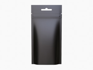 Mylar Pouch Plastic Bag Mockup 02 Modelo 3D