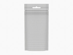 Mylar Pouch Plastic Bag Mockup 02 Model 3D