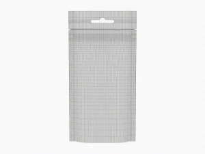 Mockup di sacchetto di plastica con custodia in Mylar 02 Modello 3D